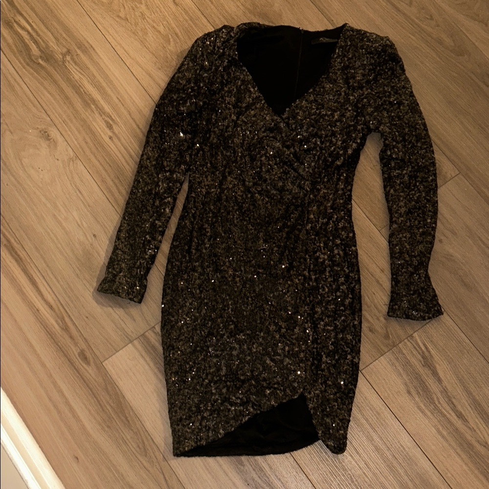 AX Paris Black Sequin Dress